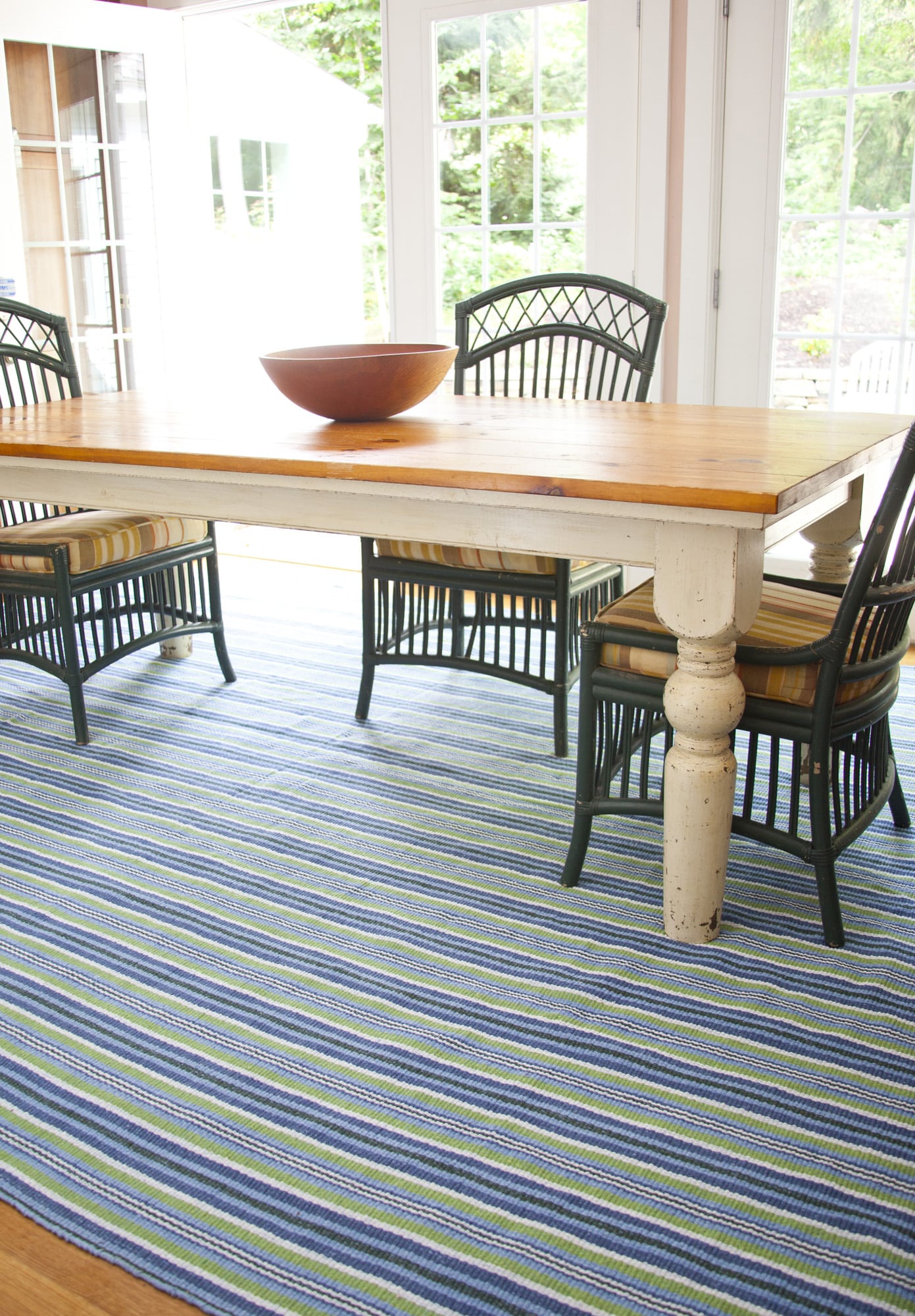 Alford Stripe Eco Cotton Rug - Hook & Loom