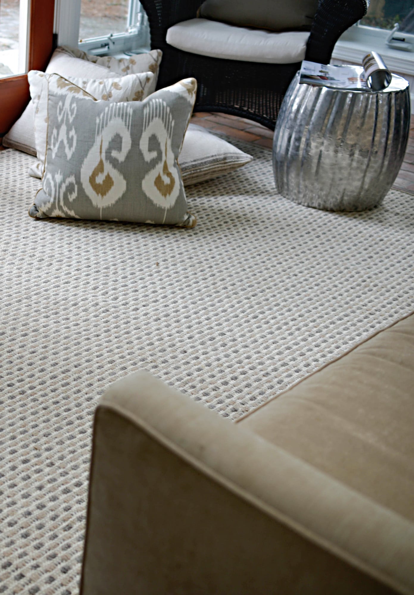 Coopworth Natural Wool Woven Rug - Hook & Loom