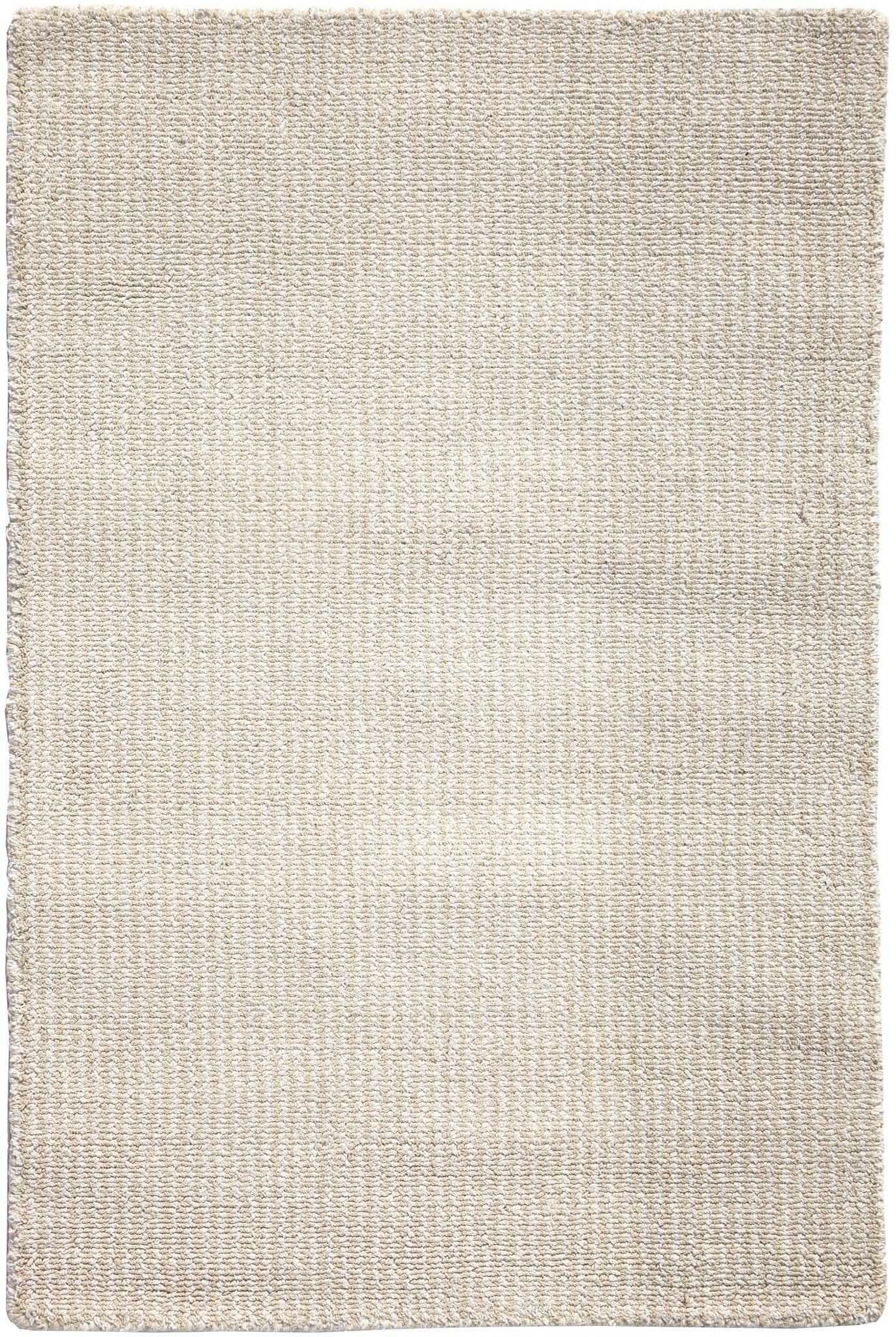 Crossweave Cream Eco Cotton Loom-Hooked Rug - Hook & Loom