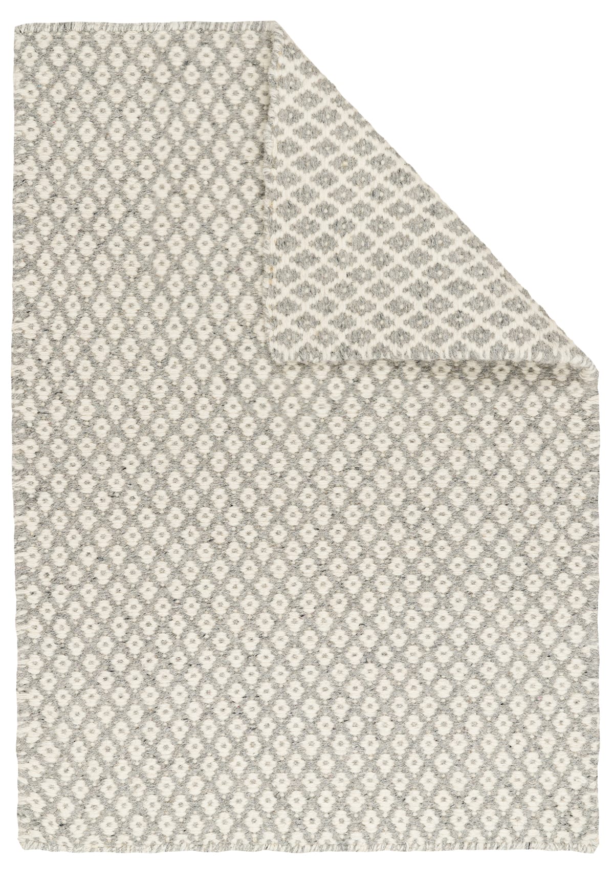 Cotswald Grey Natural Wool Woven Rug - Hook & Loom