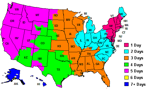 Fedex shipping map